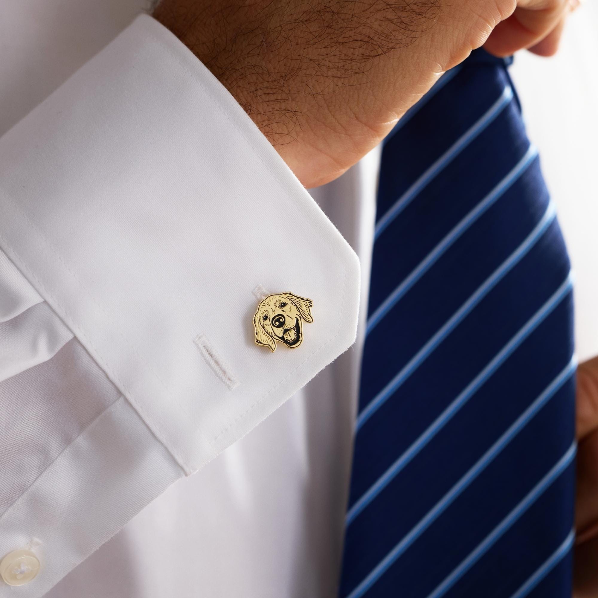 Personalized Pet Portrait Cufflinks for Men Custom Cufflinks for Weddings Groomsmen and Special Gifts