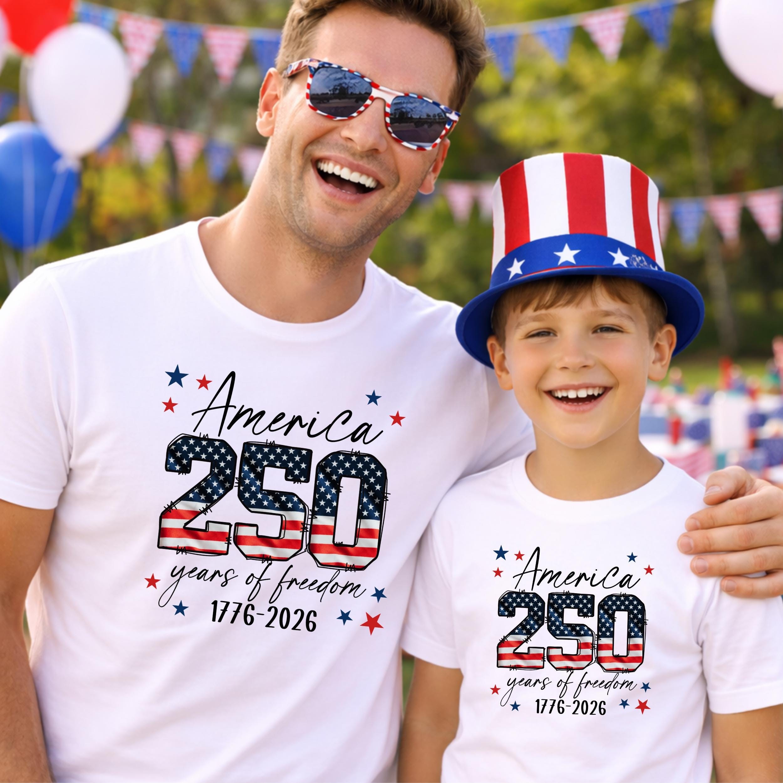 America 250 Shirt Patriotic 4th of July Tee