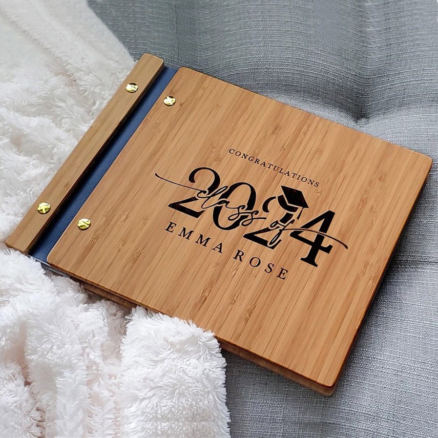 2024 Graduation Party Guest Book Graduate Photo Guest Book Album Personalized Graduation Gift