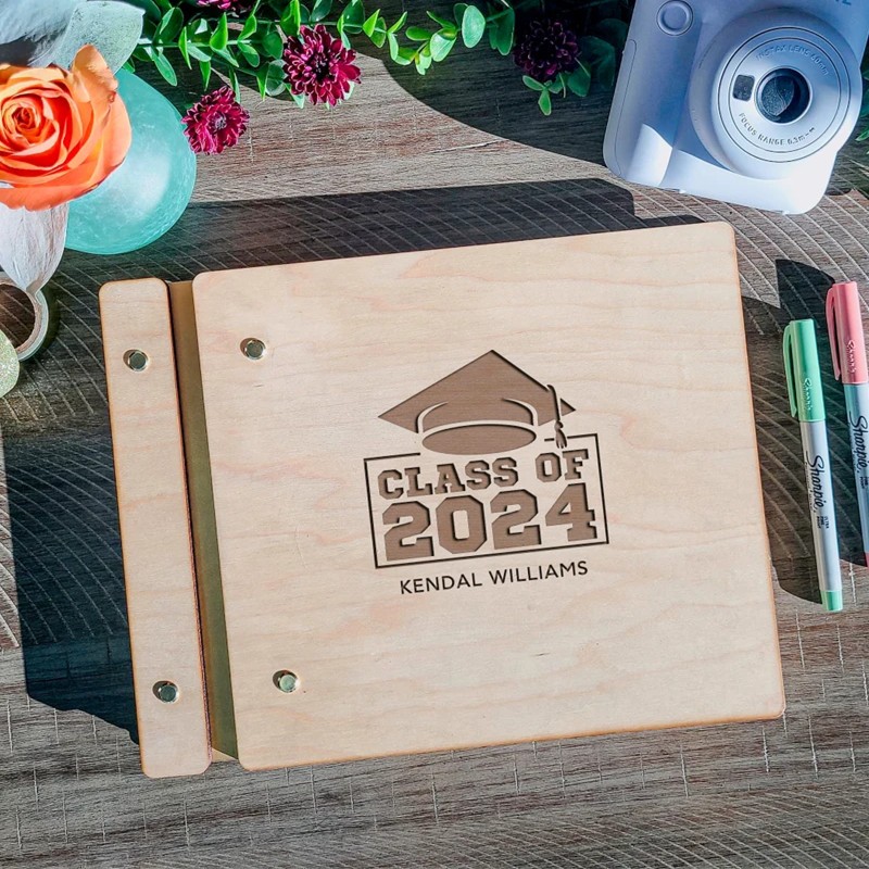 2024 Graduation Party Guest Book Graduate Photo Guest Book Album Personalized Graduation Gift