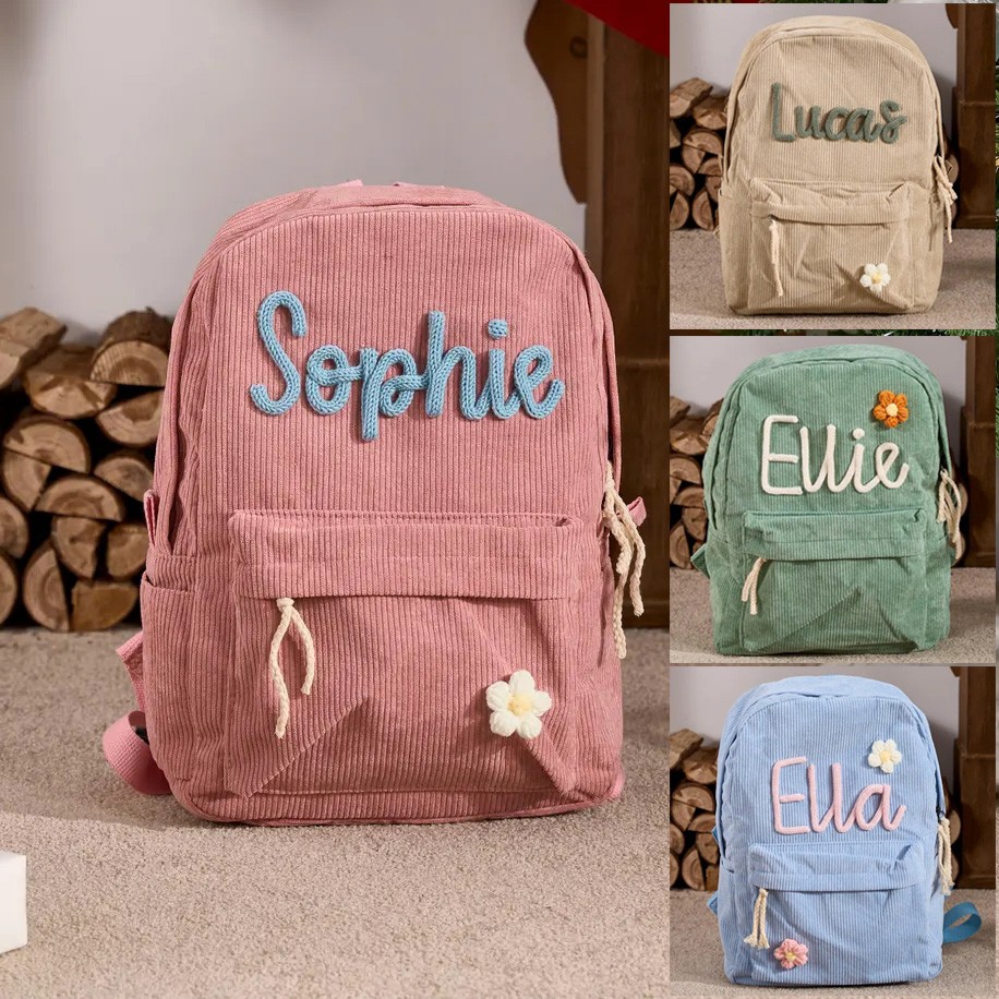 Personalized Kid Backpack With Name Back to School Gift For Kid