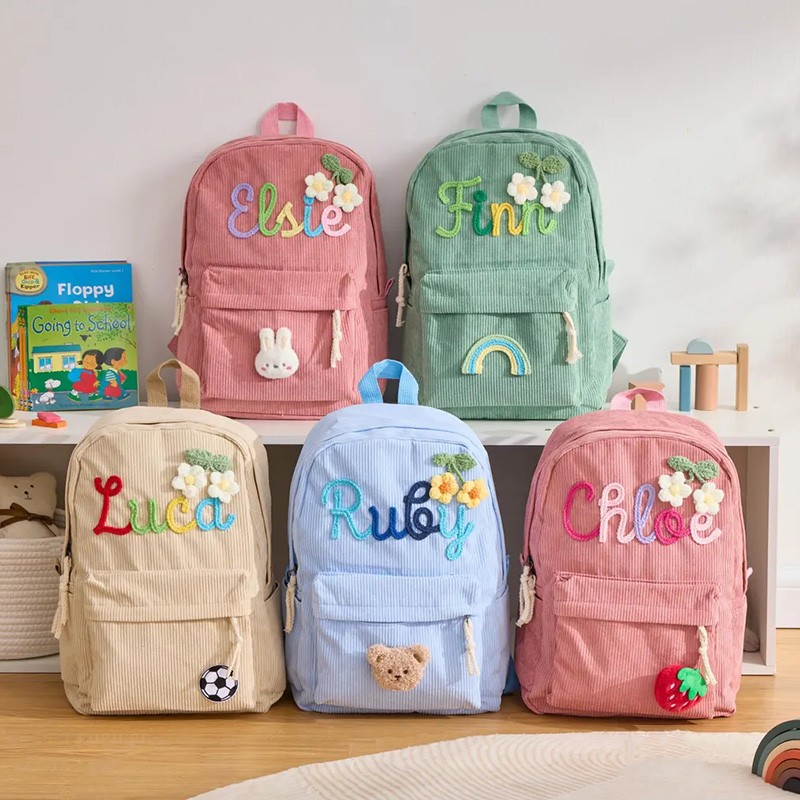 Personalized Kids Backpack With Name Back to School Gift For Kid