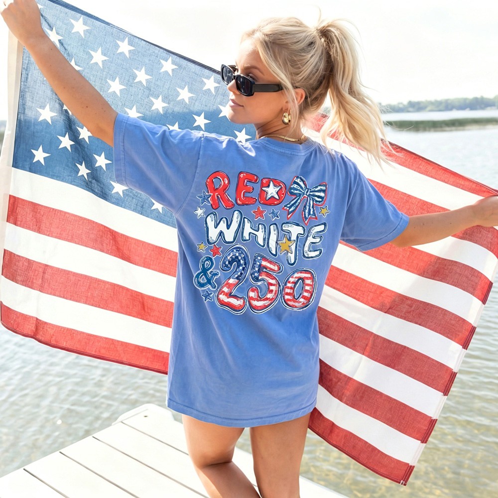 America 250 Shirt Patriotic 4th of July Tee