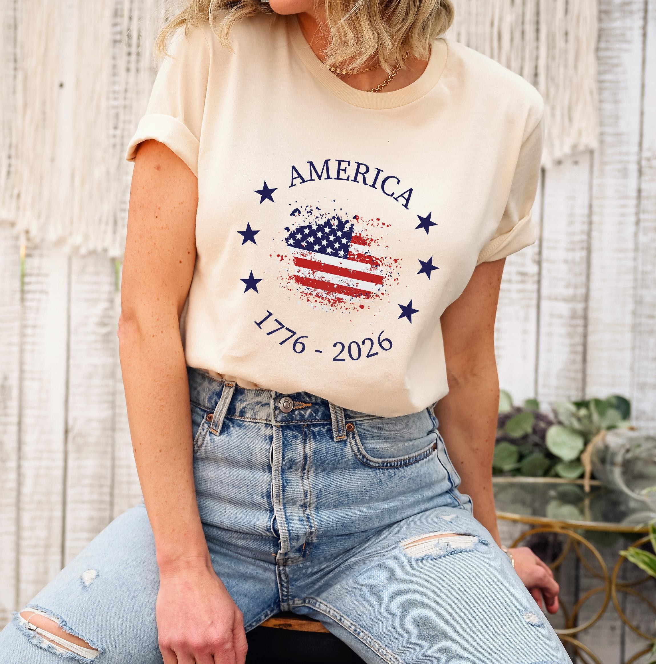 America 250 Shirt Patriotic 4th of July Tee