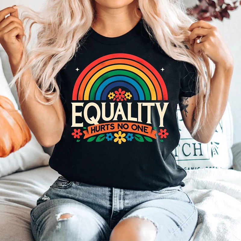 Equality Hurts No One Shirt Rainbow Pride Shirt LGBTQ Shirt Pride Month Shirt