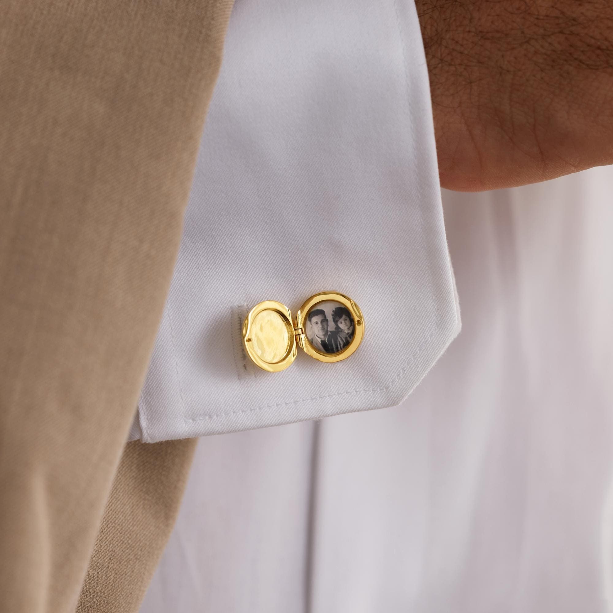 Personalized Photo Locket Cufflinks for Men Custom Cufflinks for Weddings Groomsmen and Special Gifts