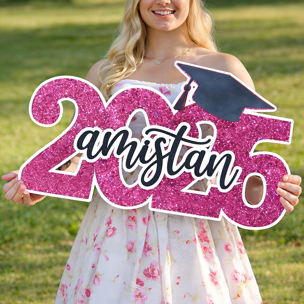 Custom Graduation Sign With Name For Party Decor