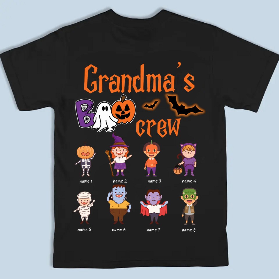 Personalized Grandma's Boo Crew Shirt Sweatshirt Hoodie Gift for Halloween