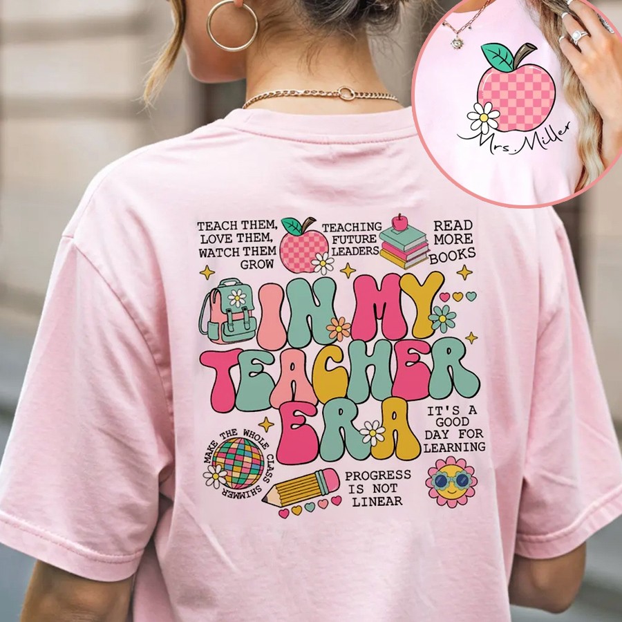 Personalized In My Teacher Era Shirt Gift for Teacher