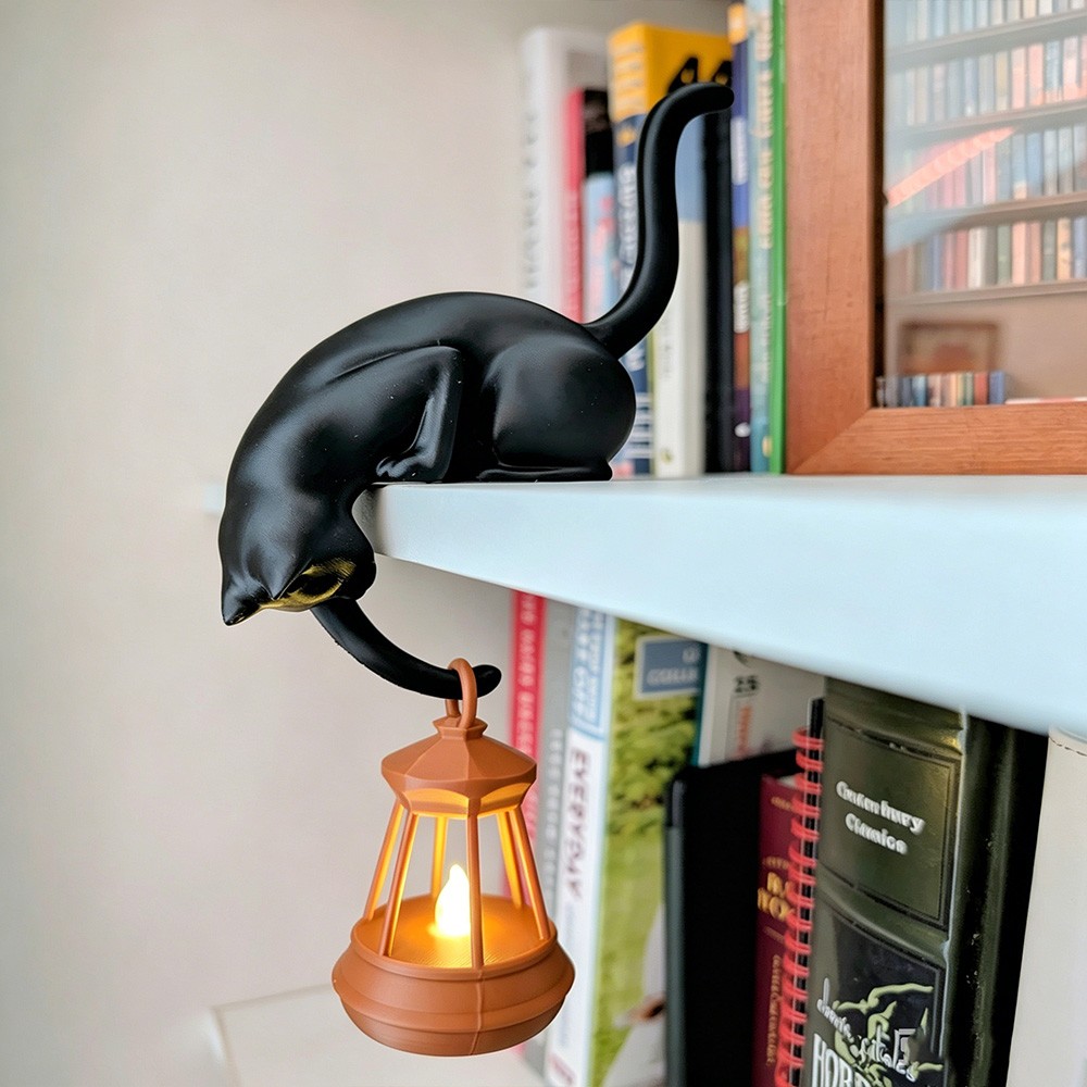 Bookshelf Lantern LED Night Light Mini Library Lamp Cozy Fantasy Book Nook Decor Gift for Book Lovers