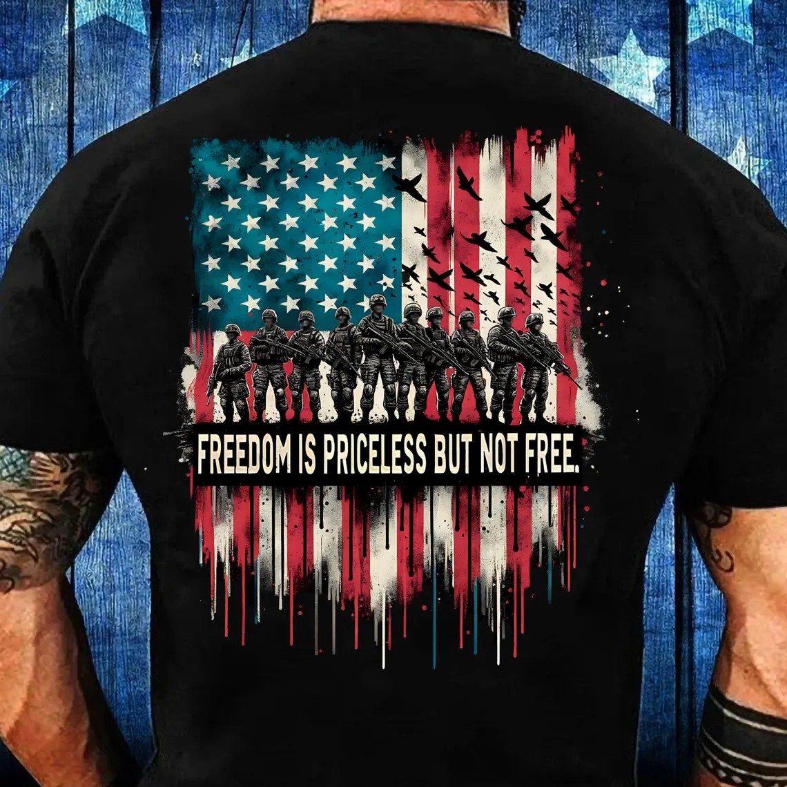 Freedom Is Priceless But Not Free Shirt Veterans Day Gift