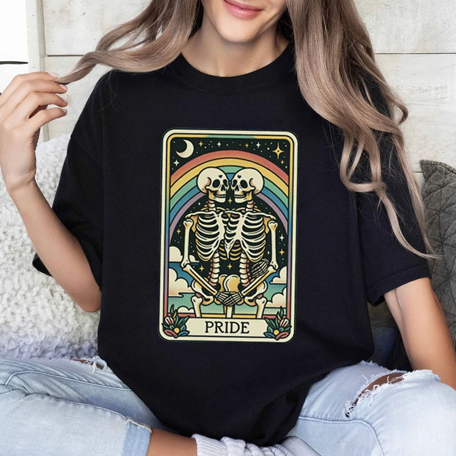 Rainbow Pride Shirt Comfort Colors LGBTQ+ Pride Tarot Card T-shirt Pride Month Shirt