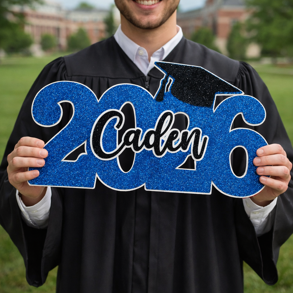 Custom Graduation Sign With Name For Party Decor