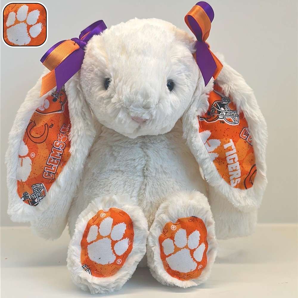 Clemson University Custom Collegiate Bunny Perfect Gift for Students Grads