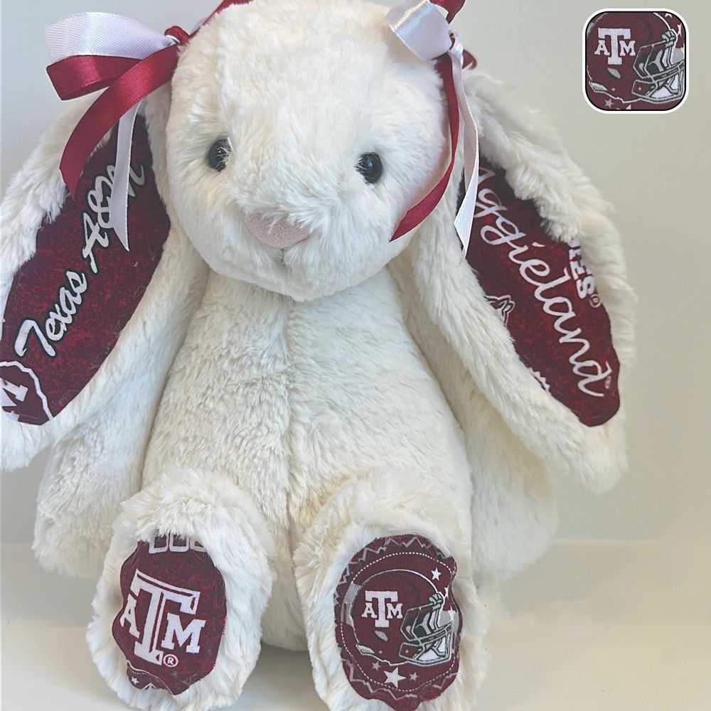 Texas A&M Custom Collegiate Bunny Perfect Gift for Students Grads