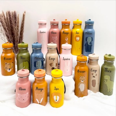 Personalized Children's School Water Bottle With Name Gift for Kid