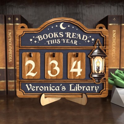 Personalized Books Read Tracker with Names Unique Gifts for Book Lovers Christmas Gift Ideas