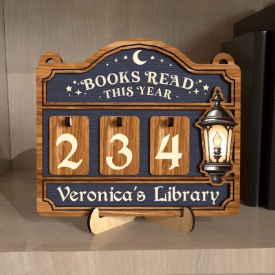 Personalized Books Read Tracker with Names Unique Gifts for Book Lovers Christmas Gift Ideas