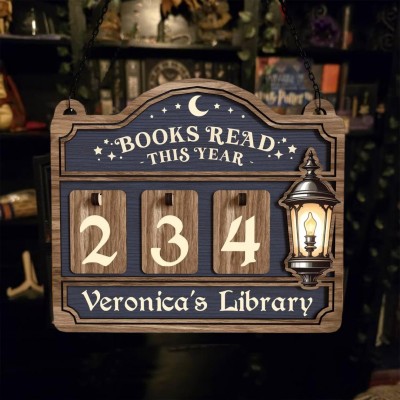 Personalized Books Read Tracker with Names Unique Gifts for Book Lovers Christmas Gift Ideas