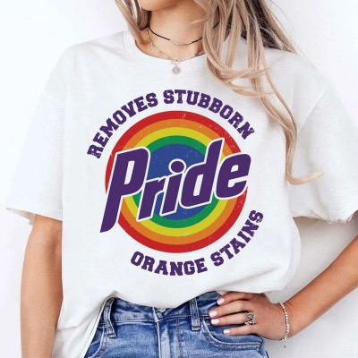 Pride Removes Stubborn Orange Stains Shirt LGBTQ Shirt Pride Month Shirt