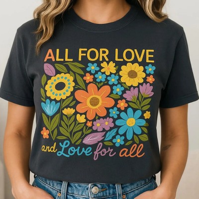 All For Love Love For All Shirt LGBTQ Shirt Pride Month Shirt