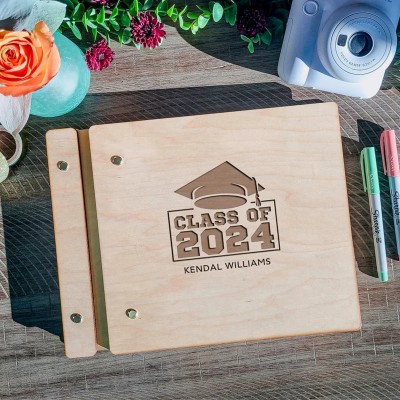 2024 Graduation Party Guest Book Graduate Photo Guest Book Album Personalized Graduation Gift