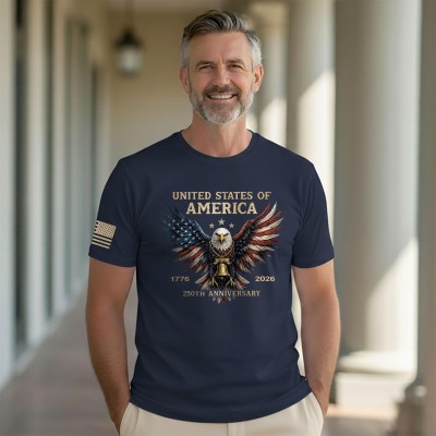 America 250 Shirt Patriotic 4th of July Tee