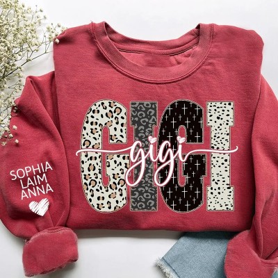 Custom Bible Style Gigi Sweatshirt with Grandkids' Names - Gift For Grandma