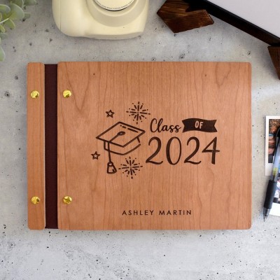 2024 Graduation Party Guest Book Graduate Photo Guest Book Album Personalized Graduation Gift