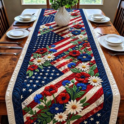 America 250 Patriotic Table Runner Decor for Independence Day Summer Celebrations