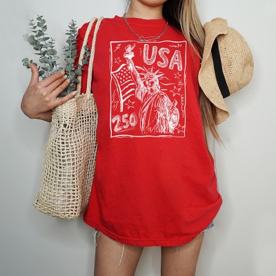 America 250 Shirt Patriotic 4th of July Tee