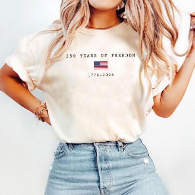 America 250 Shirt Patriotic 4th of July Tee