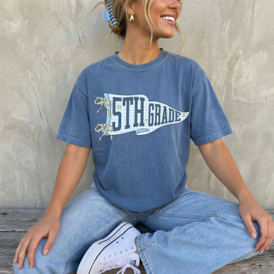 Personalized Grade Level Team Shirt Custom Back to School Tee