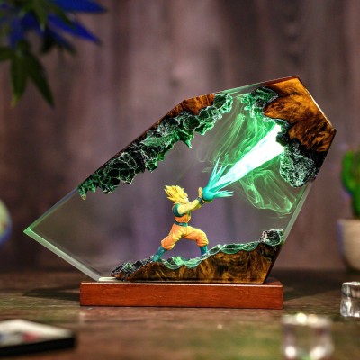Resin Art Lamp For Anime Lover Birthday Gift Christmas Gift