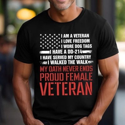 Proud Female Veteran Shirt Thank You Veterans Shirt
