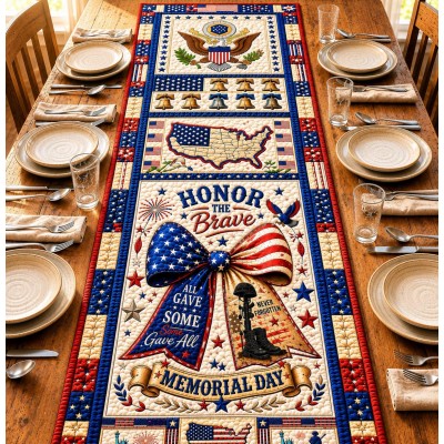 America 250 Patriotic Table Runner Decor for Independence Day Summer Celebrations