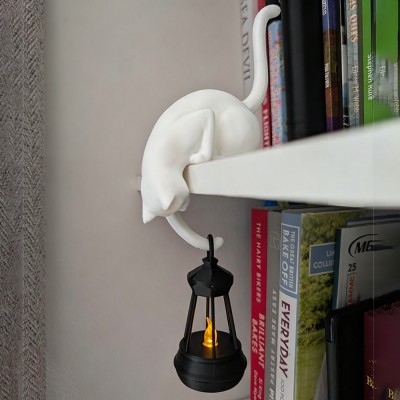 Bookshelf Lantern LED Night Light Mini Library Lamp Cozy Fantasy Book Nook Decor Gift for Book Lovers