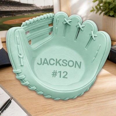 Vintage Baseball Glove Bowl Tray Sports Desk Organizer Baseball Fan Gift