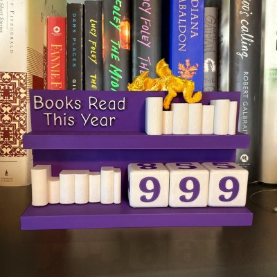 Personalized Books Read Counter Decor Unique Gifts for Book Lovers Valentine's Day Gift Ideas