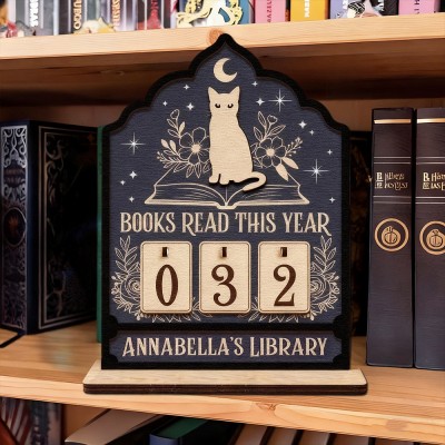Custom Books Read Tracker with Names Perfect Gifts for Book Lovers Christmas Gift Ideas