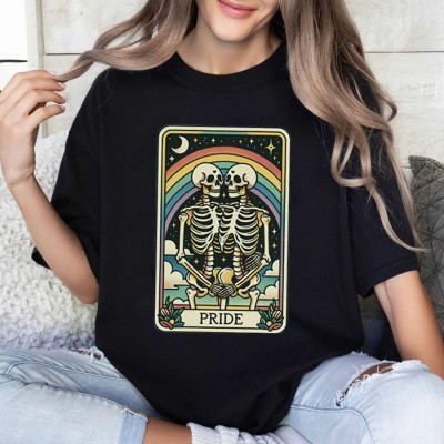 Rainbow Pride Shirt Comfort Colors LGBTQ+ Pride Tarot Card T-shirt Pride Month Shirt