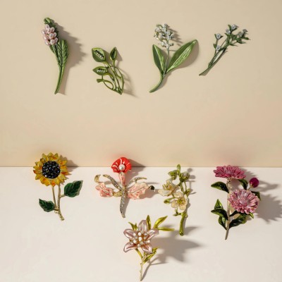 Personalized Birth Flower Brooch Keepsake Gifts for Grandma Mom Mother's Day Gift