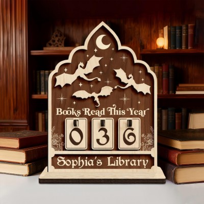 Custom Books Read Tracker with Names Perfect Gifts for Book Lovers Christmas Gift Ideas
