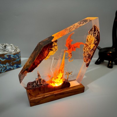Resin Art Lamp For Game Lover Birthday Gift Christmas Gift
