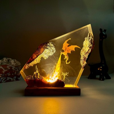 Resin Art Lamp For Game Lover Birthday Gift Christmas Gift