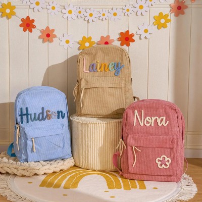 Personalized Kid BackPack With Name Back to School Gift For Kid