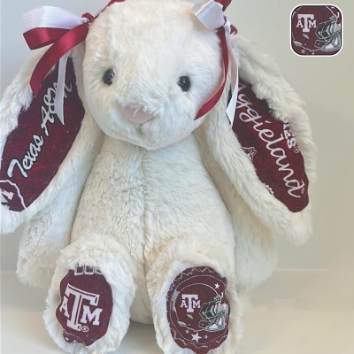 Texas A&M Custom Collegiate Bunny Perfect Gift for Students Grads